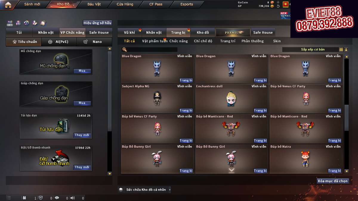 shop acc cf uy tin gia re